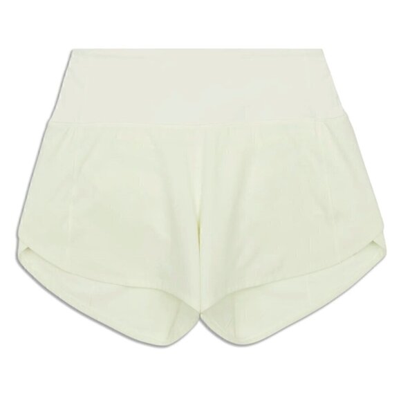 Lululemon Light Pastel Yellow Speed Up High-Rise Lined Short 3.5" Inseam Size 6 - Picture 2 of 12